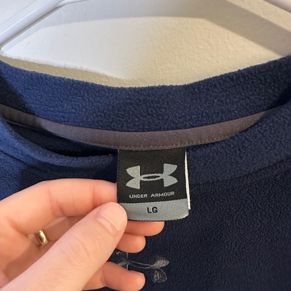 Men's Under Armour Fleece Athletic Shirt Size Large - Picture 3 of 5